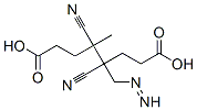 4-(4-carboxy-2-cyano-butan-2-yl)diazenyl-4-cyano-pentanoic acid Struktur