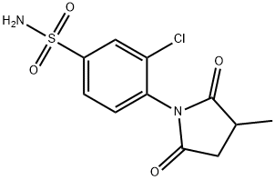 3-Chloro-4-(3-methyl-2,5-dioxopyrrolidin-1-yl)benzenesulfonamide Struktur