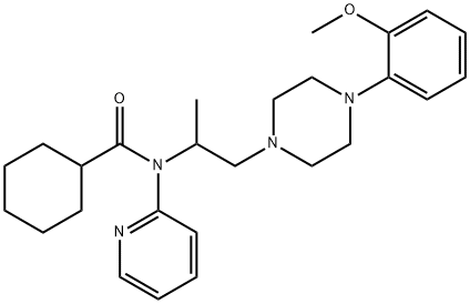 N-[2-[4-(2-METHOXYPHENYL)PIPERAZINO]-1-METHYLETHYL]-N-PYRIDIN-2-YLCYCLOHEXANECARBOXAMIDE Struktur