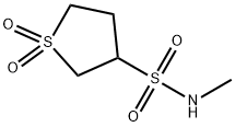 3-Thiophenesulfonamide, tetrahydro-N-methyl-, 1,1-dioxide (9CI) Struktur