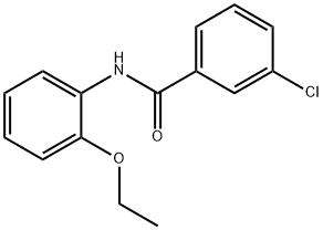 3-chloro-N-(2-ethoxyphenyl)benzamide Struktur