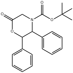 6-氧-2,3-二苯基-4-嗎啉羧酸叔丁酯 結(jié)構(gòu)式