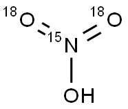 NITRIC-15N-18O3 ACID Struktur