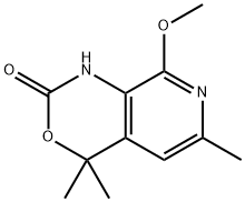 8-METHOXY-4,4,6-TRIMETHYL-7,8-DIHYDRO-1H-PYRIDO[3,4-D][1,3]OXAZIN-2(4H)-ONE Struktur