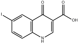 4-Hydroxy -6-iodoquinoline-3- carboxylic acid Struktur