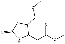 METHYL 2-[3-(METHOXYMETHYL)-5-OXO-2-PYRROLIDINYL]ACETATE Struktur