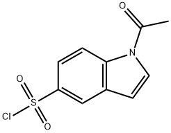 1-acetyl-1H-indole-5-sulfonyl chloride Struktur