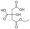 ethyl dihydrogen 2-hydroxypropane-1,2,3-tricarboxylate Struktur