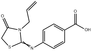 4-(3-ALLYL-4-OXO-THIAZOLIDIN-2-YLIDENEAMINO)-BENZOIC ACID Struktur