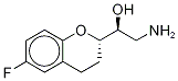 (2S,αR)-α-(Aminomethyl)-6-fluoro-3,4-dihydro-2H-1-benzopyran-2-methanol Struktur