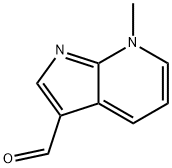 7H-Pyrrolo[2,3-b]pyridine-3-carboxaldehyde, 7-methyl- (9CI) Struktur