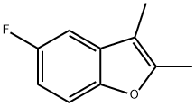 Benzofuran,  5-fluoro-2,3-dimethyl- Struktur