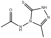 3-Mercapto-4-acetylamino-5-methyl-1,2,4-triazol Struktur