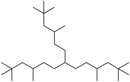 2,2,4,10,12,12-hexamethyl-7-(3,5,5-trimethylhexyl)tridecane Struktur