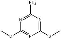 2-AMINO-4-METHOXY-6-(METHYLTHIO)-1,3,5-TRIAZINE Struktur