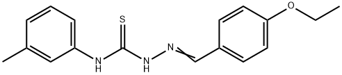 4-ethoxybenzaldehyde N-(3-methylphenyl)thiosemicarbazone Struktur