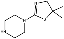 5,5-diMethyl-2-(piperazin-1-yl)-4,5-dihydrothiazole Struktur