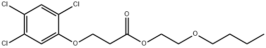 2-butoxyethyl 3-(2,4,5-trichlorophenoxy)propionate Struktur