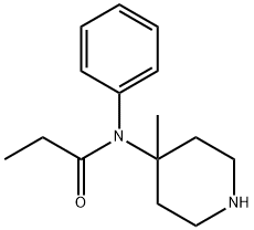 Propanamide, N-(4-methyl-4-piperidinyl)-N-phenyl- Struktur