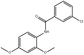 3-chloro-N-(2,4-dimethoxyphenyl)benzamide Struktur