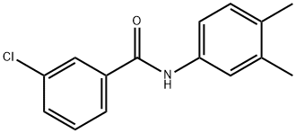 3-chloro-N-(3,4-dimethylphenyl)benzamide Struktur