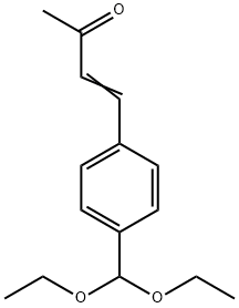 (E)-4-[4-(diethoxymethyl)phenyl]-3-buten-2-one Struktur