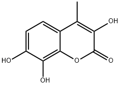 Coumarin, 3,7,8-trihydroxy-4-methyl- (8CI) Struktur