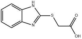 (2-BENZIMIDAZOLYLTHIO)ACETIC ACID Struktur