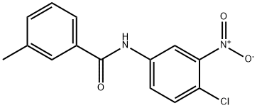 N-{4-chloro-3-nitrophenyl}-3-methylbenzamide Struktur