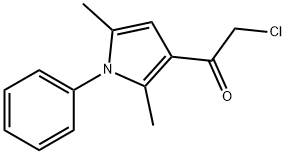 2-CHLORO-1-(2,5-DIMETHYL-1-PHENYL-1H-PYRROL-3-YL)-1-ETHANONE Struktur