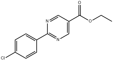 2-(4-Chloro-phenyl)-pyriMidine-5-carboxylic acid ethyl ester Struktur