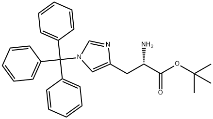 H-HIS(1-TRT)-OTBU Struktur