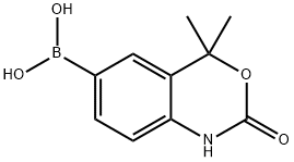 Boronic acid, (1,4-dihydro-4,4-dimethyl-2-oxo-2H-3,1-benzoxazin-6-yl)- (9CI) Struktur