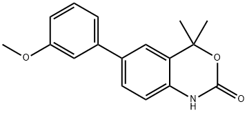 6-(3-METHOXYPHENYL)-4,4-DIMETHYL-1H-BENZO[D][1,3]OXAZIN-2(4H)-ONE Struktur