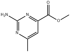 4-Pyrimidinecarboxylicacid,2-amino-6-methyl-,methylester(9CI) Struktur