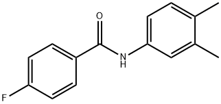 N-(3,4-dimethylphenyl)-4-fluorobenzamide Struktur