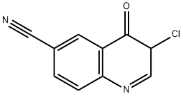 6-Quinolinecarbonitrile,  3-chloro-3,4-dihydro-4-oxo- Struktur