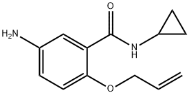 2-(Allyloxy)-5-amino-N-cyclopropylbenzamide Struktur