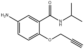 5-Amino-N-isopropyl-2-(2-propynyloxy)benzamide Struktur