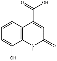 2,8-Dihydroxy-4-quinolinecarboxylic acid Struktur