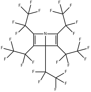 2,3,4,5,6-Pentakis(pentafluoroethyl)-1-azabicyclo[2.2.0]hexa-2,5-diene Struktur