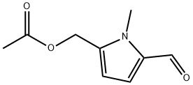 5-(Acetoxymethyl)-1-methyl-1H-pyrrole-2-carbaldehyde Struktur