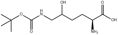 H-DL-DELTA-HYDROXY-DL-LYS(BOC)-OH Struktur