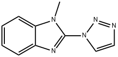 Benzimidazole, 1-methyl-2-(1H-1,2,3-triazol-1-yl)- (8CI) Struktur