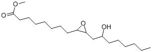 CIS-9:10-EPOXY-12-HYDROXY-STEARIC ACID METHYL ESTER Struktur