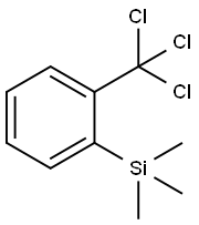 Trimethyl(α,α,α-trichloro-o-tolyl)silane Struktur