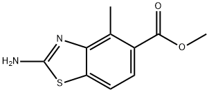 5-Benzothiazolecarboxylicacid,2-amino-4-methyl-,methylester(9CI) Struktur