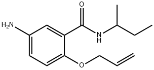 2-(Allyloxy)-5-amino-N-sec-butylbenzamide Struktur