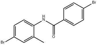 4-bromo-N-(4-bromo-2-methylphenyl)benzamide Struktur