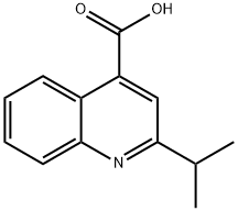 2-ISOPROPYLQUINOLINE-4-CARBOXYLIC ACID Struktur